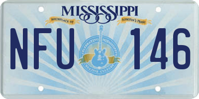 MS license plate NFU146