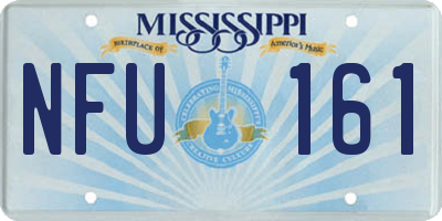 MS license plate NFU161