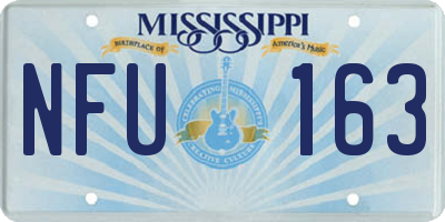 MS license plate NFU163
