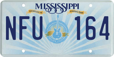 MS license plate NFU164