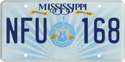 MS license plate NFU168