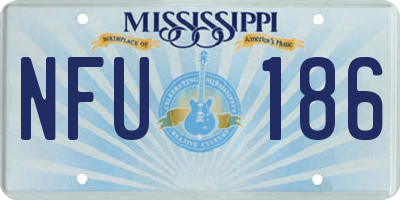 MS license plate NFU186
