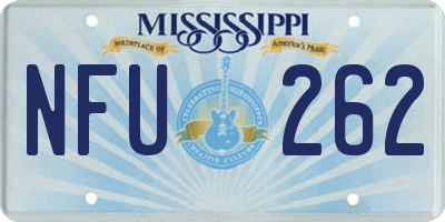 MS license plate NFU262