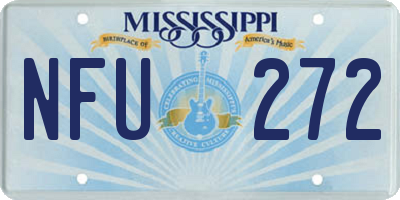 MS license plate NFU272