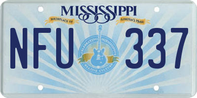 MS license plate NFU337