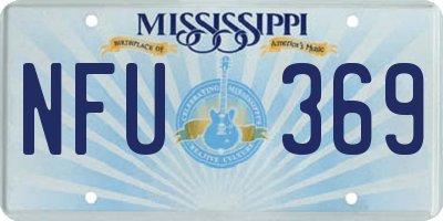 MS license plate NFU369