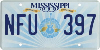 MS license plate NFU397