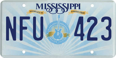 MS license plate NFU423