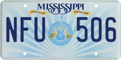 MS license plate NFU506