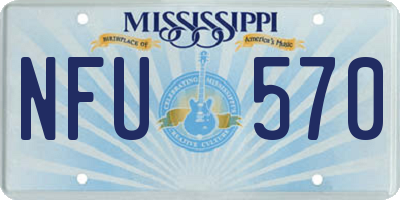 MS license plate NFU570