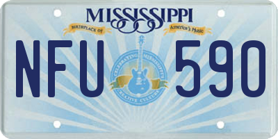 MS license plate NFU590