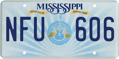 MS license plate NFU606