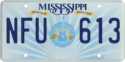 MS license plate NFU613