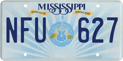 MS license plate NFU627