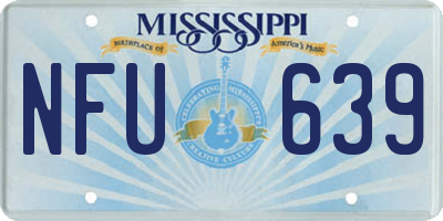 MS license plate NFU639