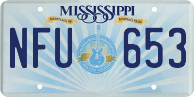 MS license plate NFU653