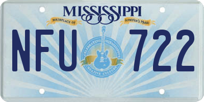 MS license plate NFU722