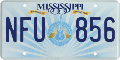 MS license plate NFU856