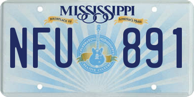 MS license plate NFU891