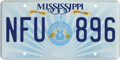 MS license plate NFU896