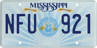 MS license plate NFU921