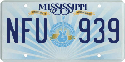 MS license plate NFU939
