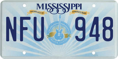 MS license plate NFU948