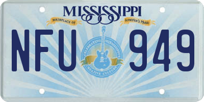 MS license plate NFU949