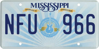 MS license plate NFU966