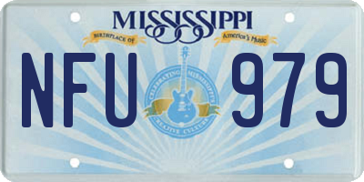 MS license plate NFU979