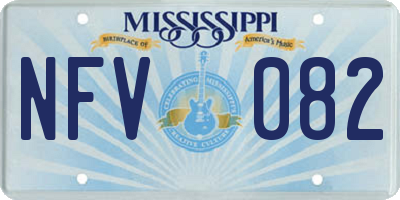 MS license plate NFV082