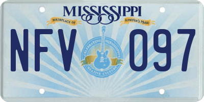MS license plate NFV097