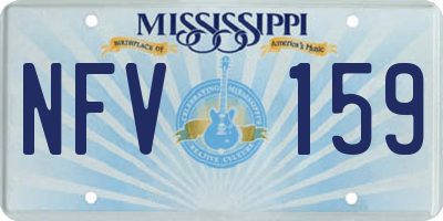 MS license plate NFV159