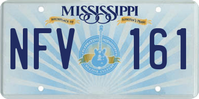 MS license plate NFV161