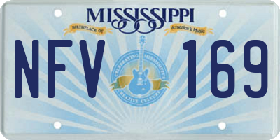 MS license plate NFV169