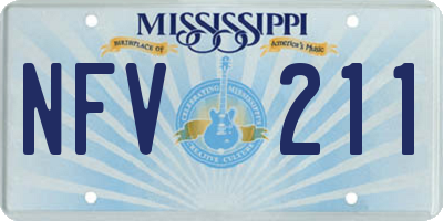 MS license plate NFV211