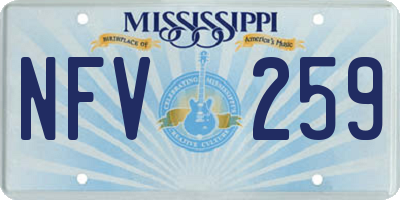 MS license plate NFV259