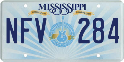 MS license plate NFV284