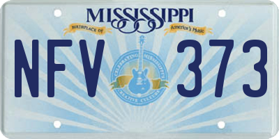 MS license plate NFV373