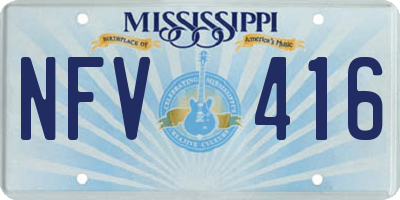 MS license plate NFV416