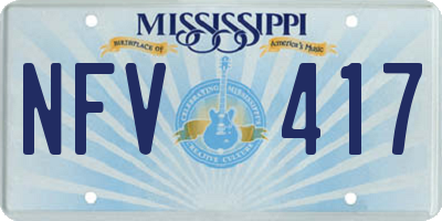 MS license plate NFV417