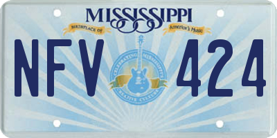 MS license plate NFV424