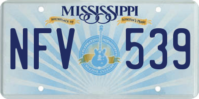 MS license plate NFV539