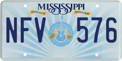 MS license plate NFV576