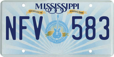 MS license plate NFV583