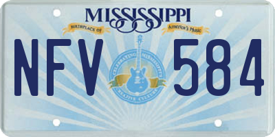 MS license plate NFV584