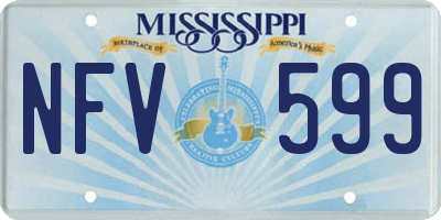 MS license plate NFV599