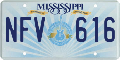 MS license plate NFV616