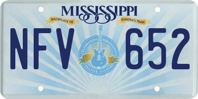 MS license plate NFV652