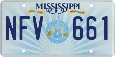 MS license plate NFV661